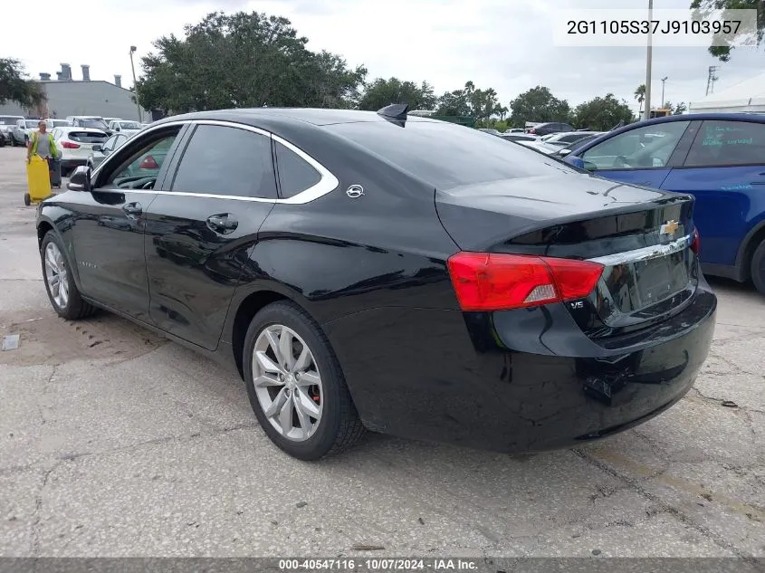 2018 Chevrolet Impala 1Lt VIN: 2G1105S37J9103957 Lot: 40547116