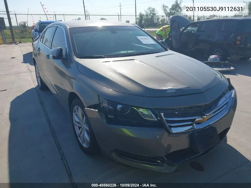 2018 Chevrolet Impala Lt VIN: 2G1105S30J9112631 Lot: 40560226