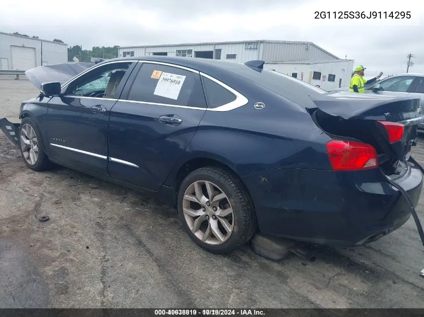 2018 Chevrolet Impala 2Lz VIN: 2G1125S36J9114295 Lot: 40638819