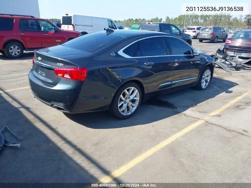 2018 Chevrolet Impala 2Lz VIN: 2G1125S36J9136538 Lot: 40693360