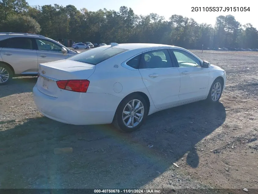 2018 Chevrolet Impala 1Lt VIN: 2G1105S37J9151054 Lot: 40750678