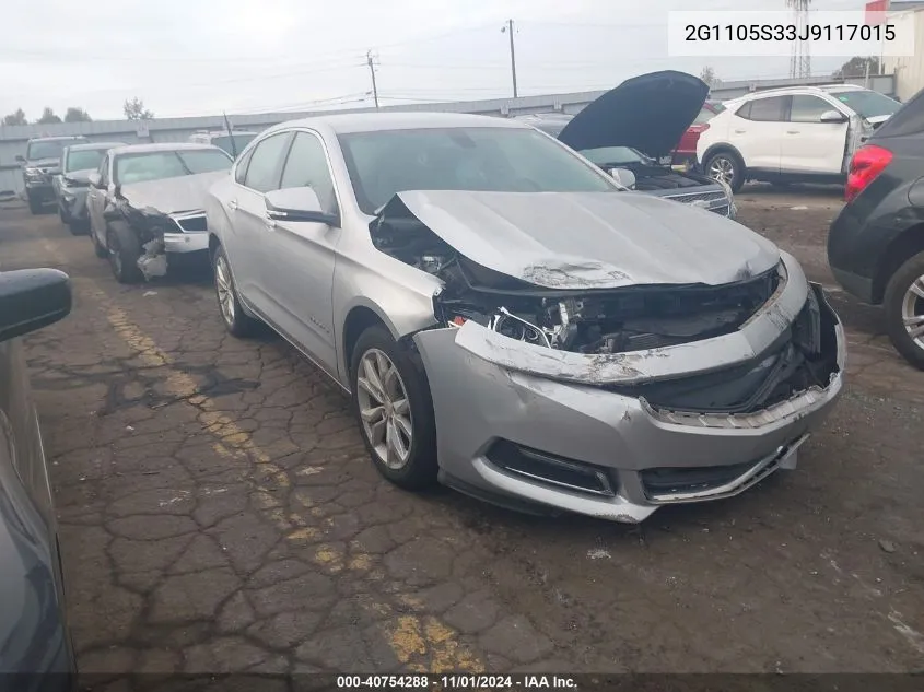 2G1105S33J9117015 2018 Chevrolet Impala 1Lt