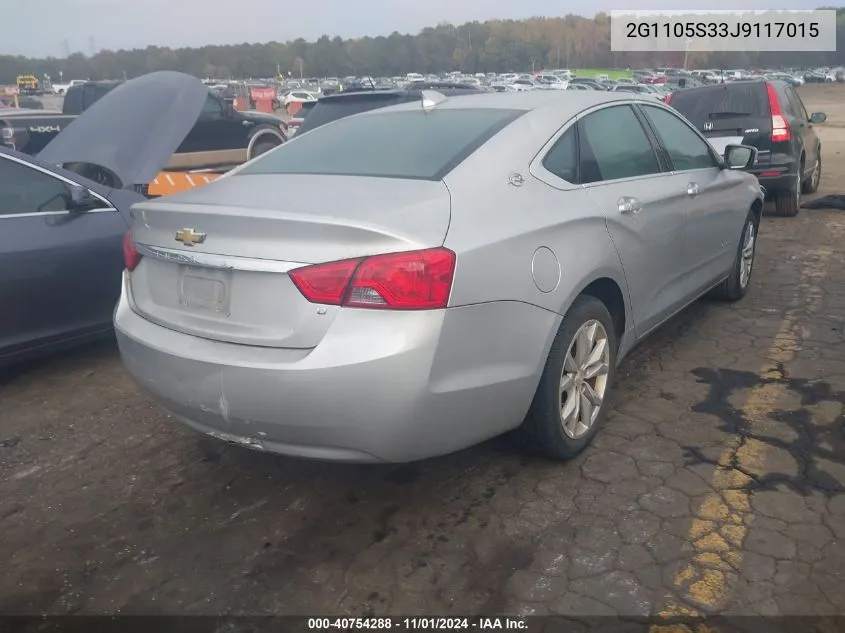 2G1105S33J9117015 2018 Chevrolet Impala 1Lt