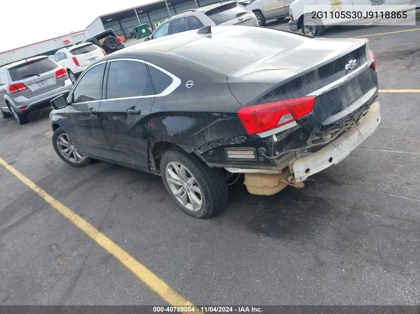 2G1105S30J9118865 2018 Chevrolet Impala 1Lt