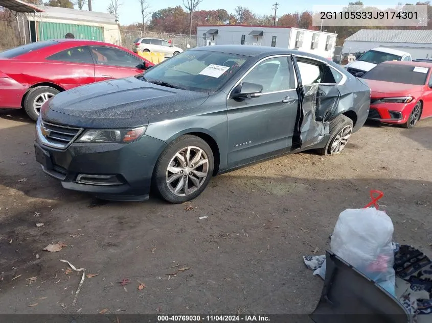 2018 Chevrolet Impala 1Lt VIN: 2G1105S33J9174301 Lot: 40769030