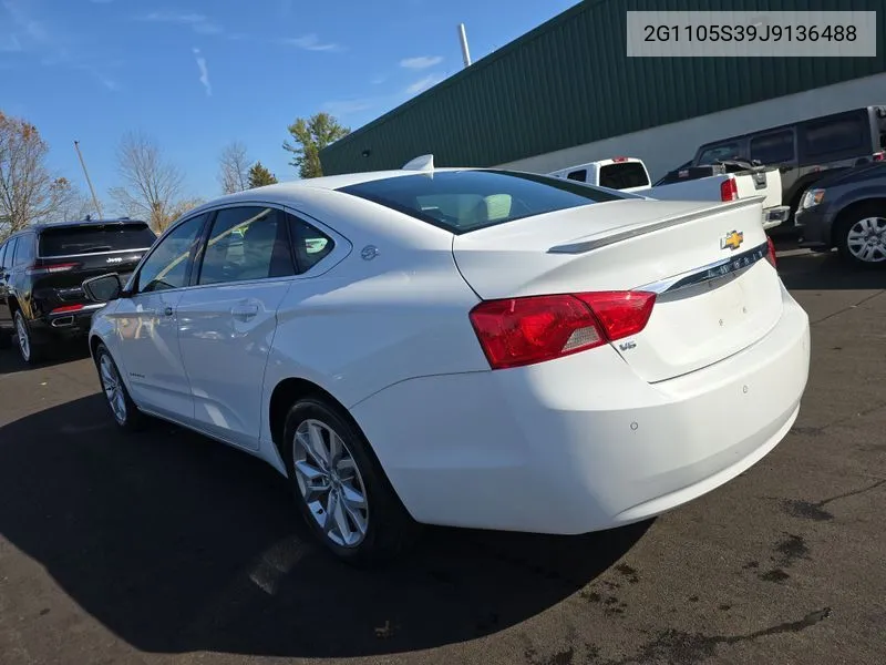 2018 Chevrolet Impala Lt VIN: 2G1105S39J9136488 Lot: 40836407