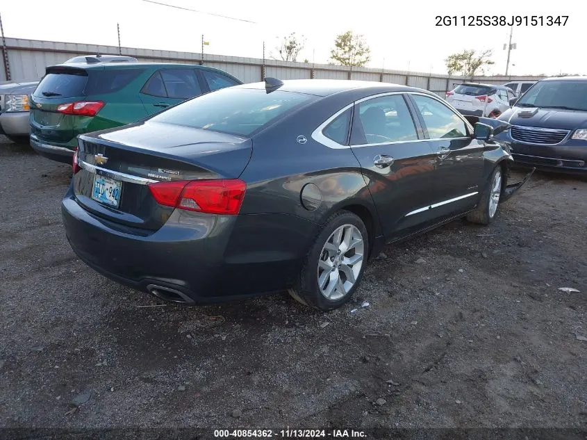 2018 Chevrolet Impala 2Lz VIN: 2G1125S38J9151347 Lot: 40854362