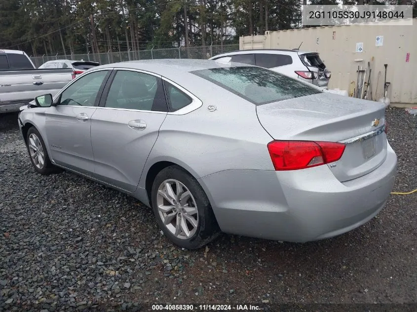 2018 Chevrolet Impala 1Lt VIN: 2G1105S30J9148044 Lot: 40858390