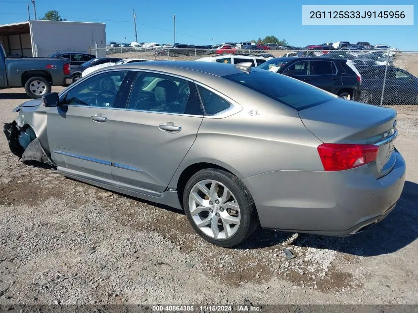 2018 Chevrolet Impala 2Lz VIN: 2G1125S33J9145956 Lot: 40864385