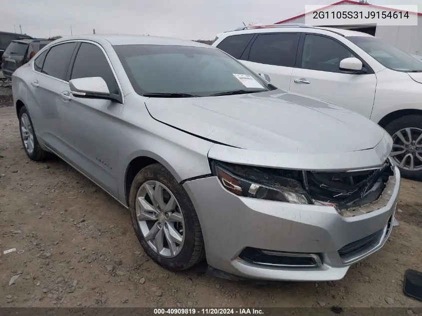 2018 Chevrolet Impala 1Lt VIN: 2G1105S31J9154614 Lot: 40909819