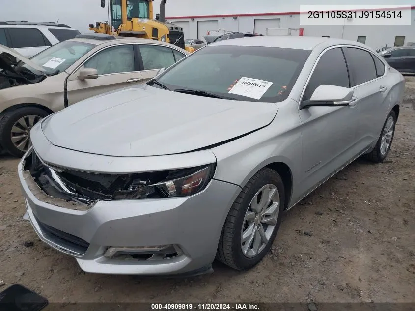 2018 Chevrolet Impala 1Lt VIN: 2G1105S31J9154614 Lot: 40909819