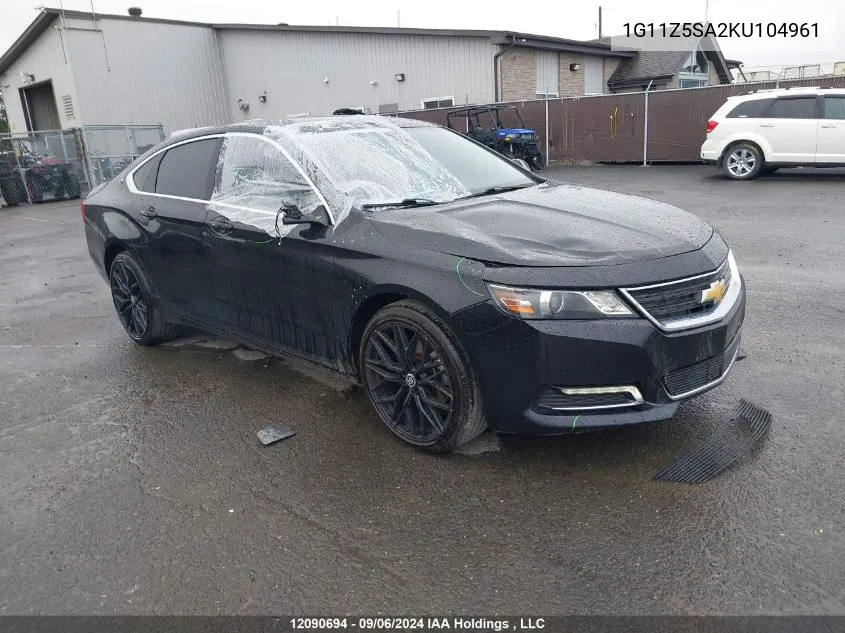 1G11Z5SA2KU104961 2019 Chevrolet Impala