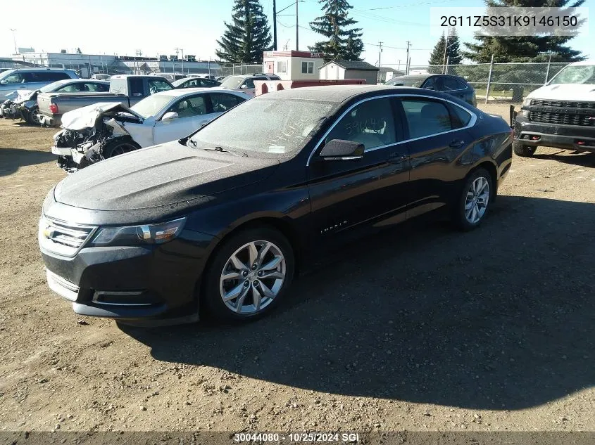 2019 Chevrolet Impala Lt VIN: 2G11Z5S31K9146150 Lot: 30044080