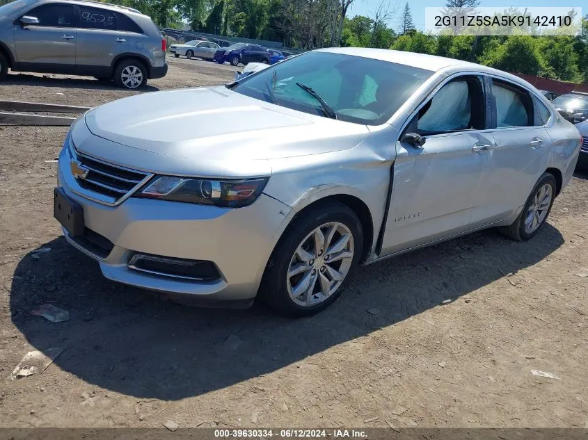 2019 Chevrolet Impala Lt VIN: 2G11Z5SA5K9142410 Lot: 39630334