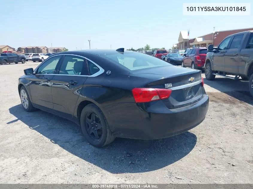 1G11Y5SA3KU101845 2019 Chevrolet Impala Ls