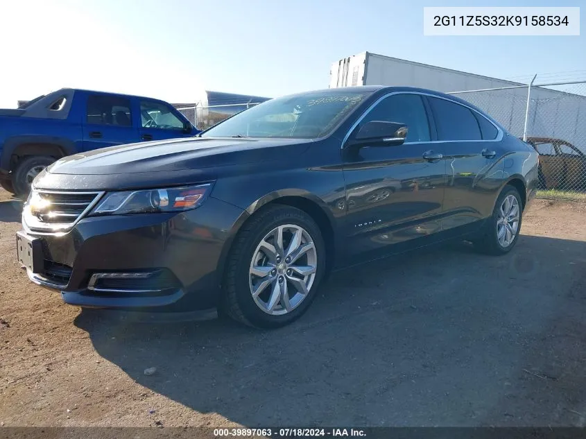 2019 Chevrolet Impala Lt VIN: 2G11Z5S32K9158534 Lot: 39897063