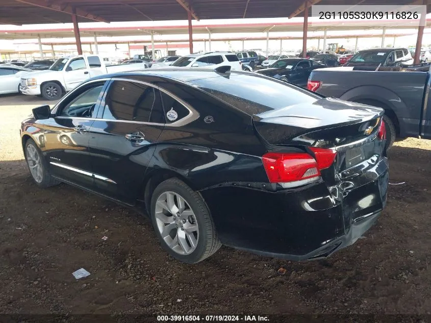 2G1105S30K9116826 2019 Chevrolet Impala Premier