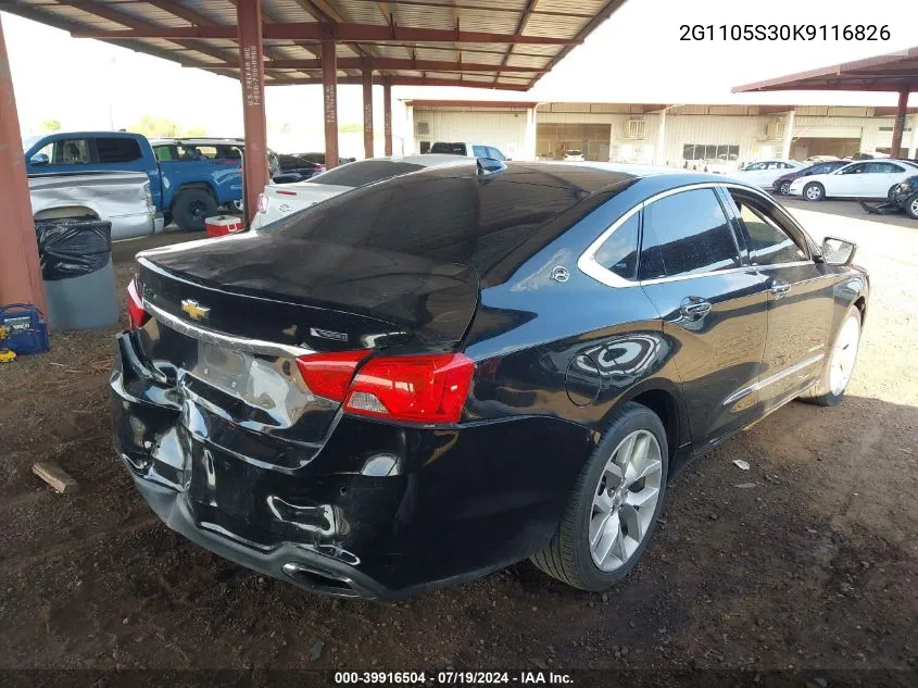 2G1105S30K9116826 2019 Chevrolet Impala Premier