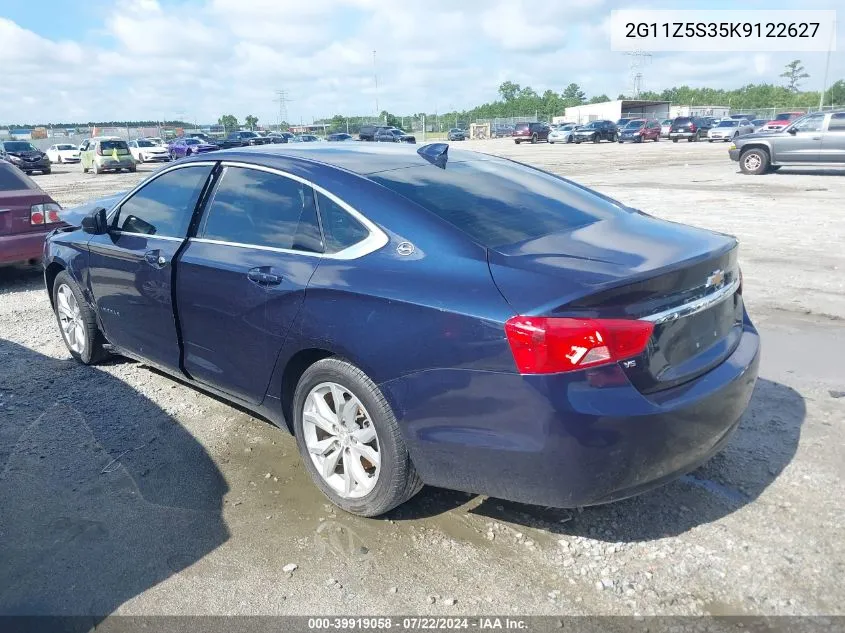 2019 Chevrolet Impala Lt VIN: 2G11Z5S35K9122627 Lot: 39919058