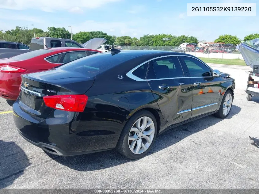 2G1105S32K9139220 2019 Chevrolet Impala Premier