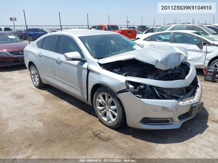 2G11Z5S39K9104910 2019 Chevrolet Impala Lt