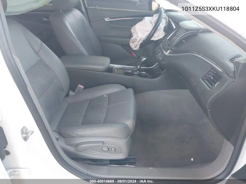 1G11Z5S3XKU118804 2019 Chevrolet Impala Lt