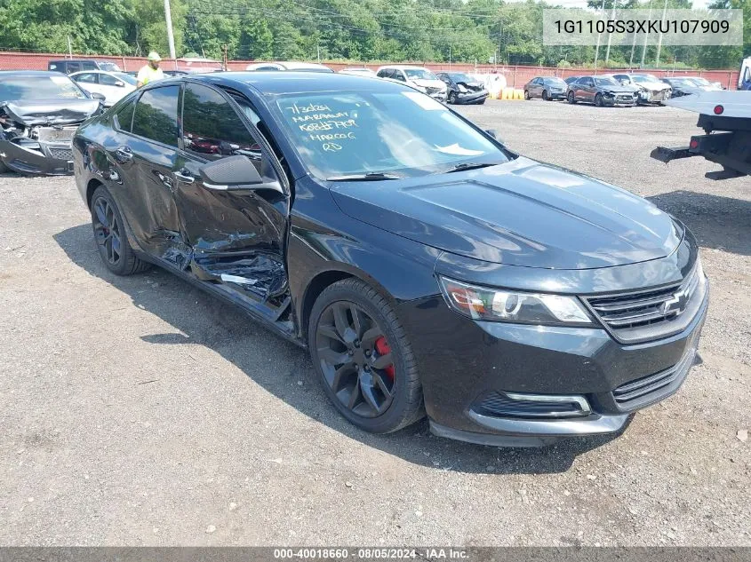 2019 Chevrolet Impala Premier VIN: 1G1105S3XKU107909 Lot: 40018660