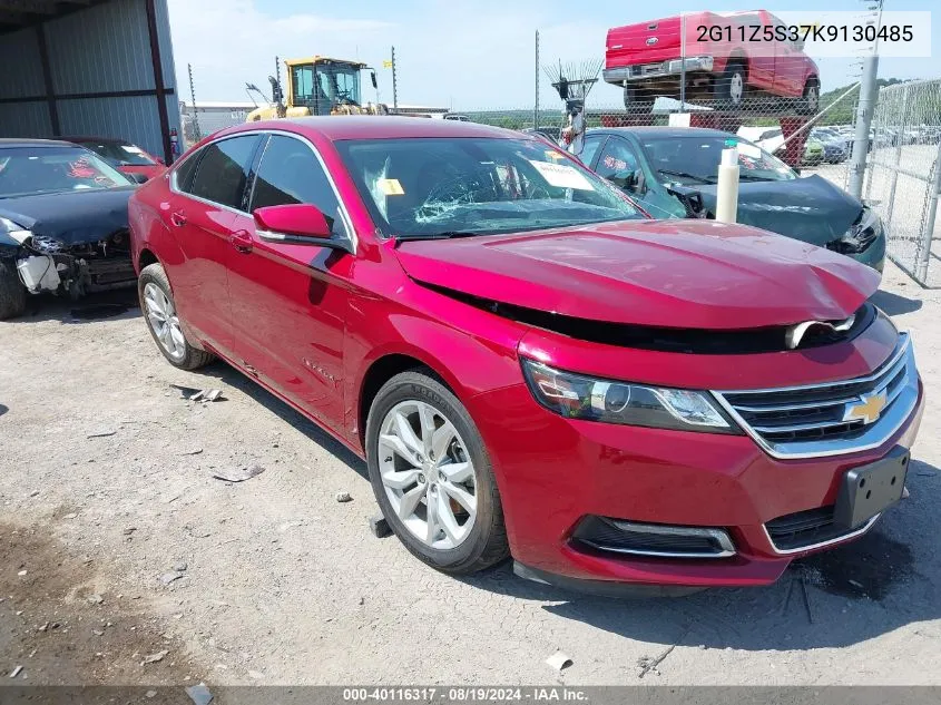 2019 Chevrolet Impala Lt VIN: 2G11Z5S37K9130485 Lot: 40116317