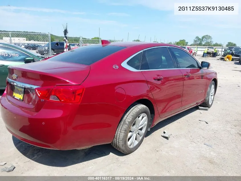 2G11Z5S37K9130485 2019 Chevrolet Impala Lt