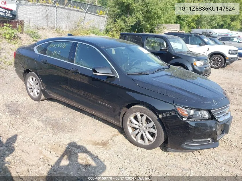 1G11Z5S36KU147524 2019 Chevrolet Impala Lt