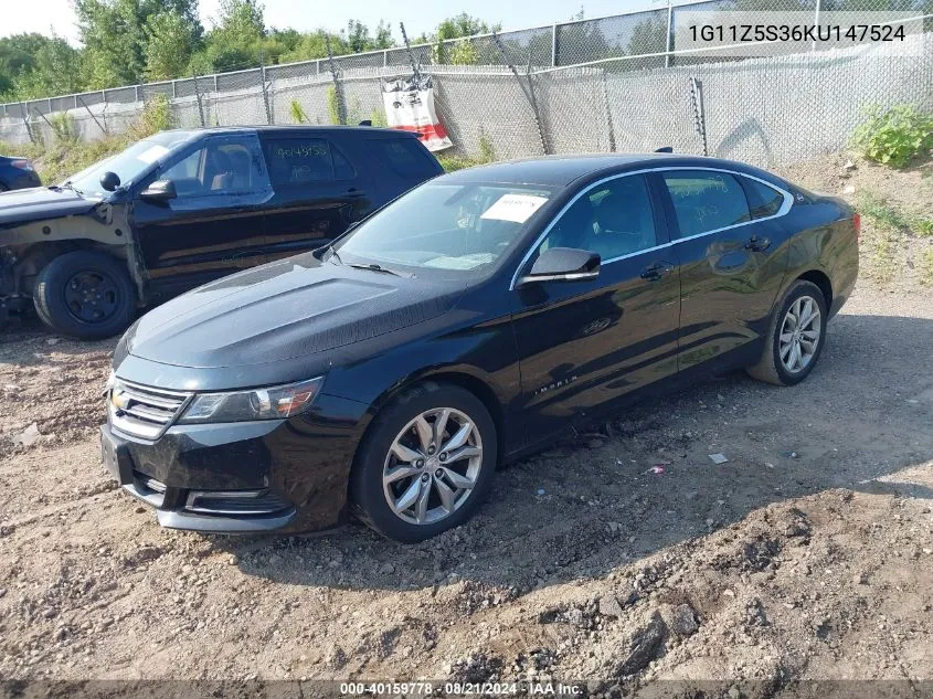 2019 Chevrolet Impala Lt VIN: 1G11Z5S36KU147524 Lot: 40159778