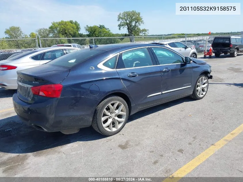 2G1105S32K9158575 2019 Chevrolet Impala Premier