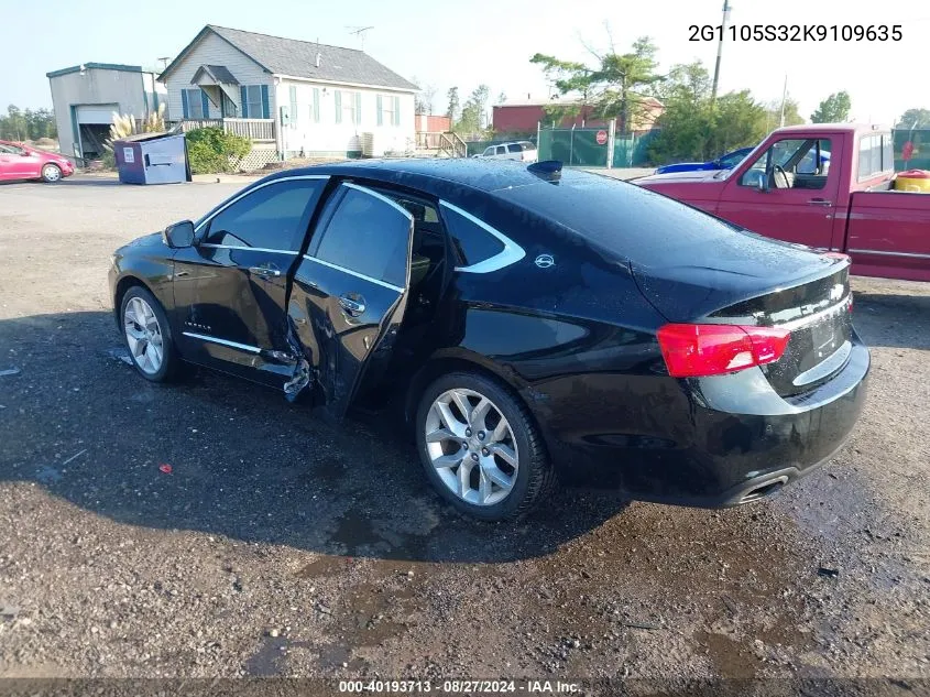 2G1105S32K9109635 2019 Chevrolet Impala Premier