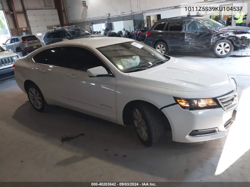 2019 Chevrolet Impala Lt VIN: 1G11Z5S39KU104537 Lot: 40203842