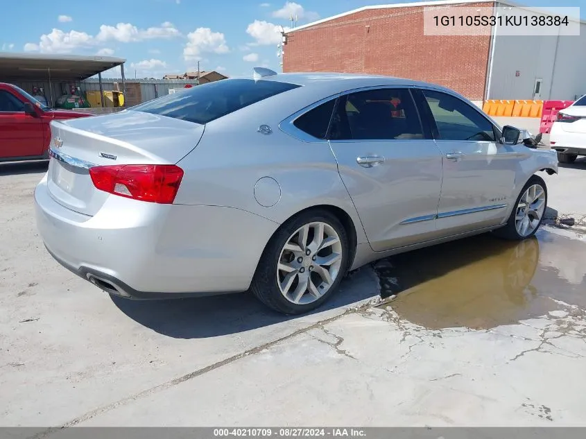 1G1105S31KU138384 2019 Chevrolet Impala Premier