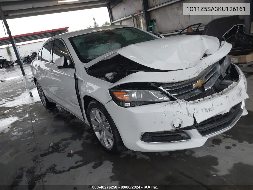 2019 Chevrolet Impala Lt VIN: 1G11Z5SA3KU126161 Lot: 40276250