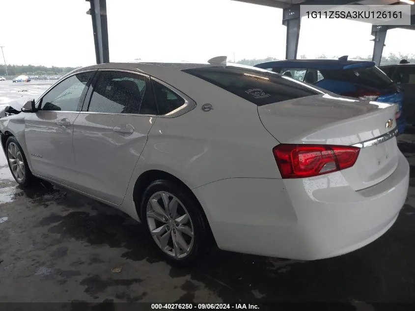 2019 Chevrolet Impala Lt VIN: 1G11Z5SA3KU126161 Lot: 40276250