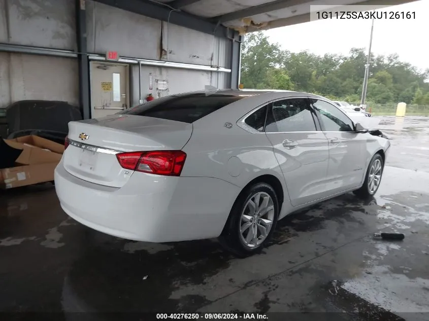 2019 Chevrolet Impala Lt VIN: 1G11Z5SA3KU126161 Lot: 40276250