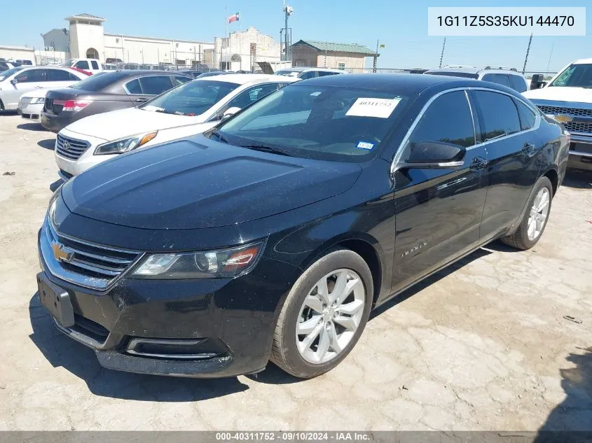 2019 Chevrolet Impala Lt VIN: 1G11Z5S35KU144470 Lot: 40311752