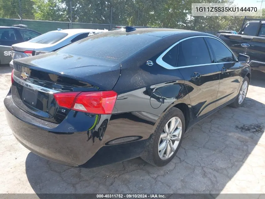 2019 Chevrolet Impala Lt VIN: 1G11Z5S35KU144470 Lot: 40311752