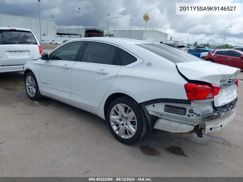 2019 Chevrolet Impala Ls VIN: 2G11Y5SA9K9146527 Lot: 40322088