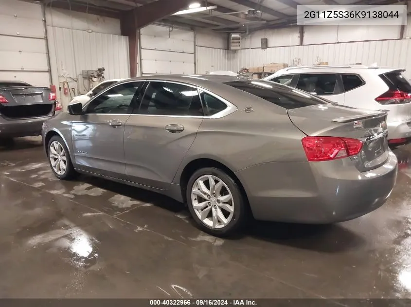 2G11Z5S36K9138044 2019 Chevrolet Impala Lt