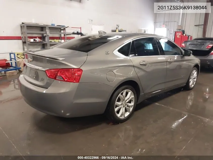 2G11Z5S36K9138044 2019 Chevrolet Impala Lt