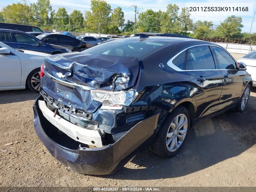 2G11Z5S33K9114168 2019 Chevrolet Impala Lt