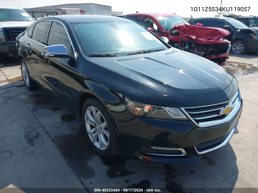 2019 Chevrolet Impala Lt VIN: 1G11Z5S34KU119057 Lot: 40332454