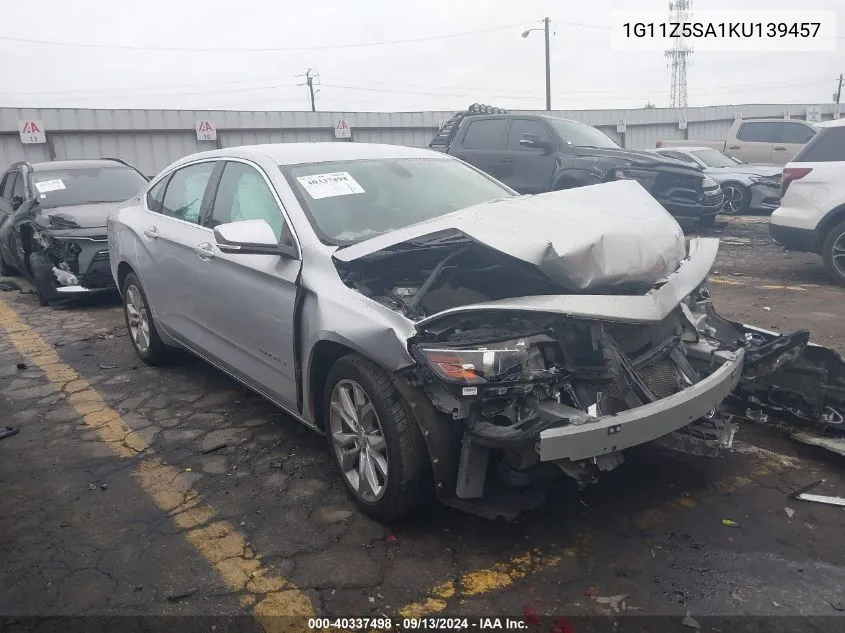 1G11Z5SA1KU139457 2019 Chevrolet Impala Lt