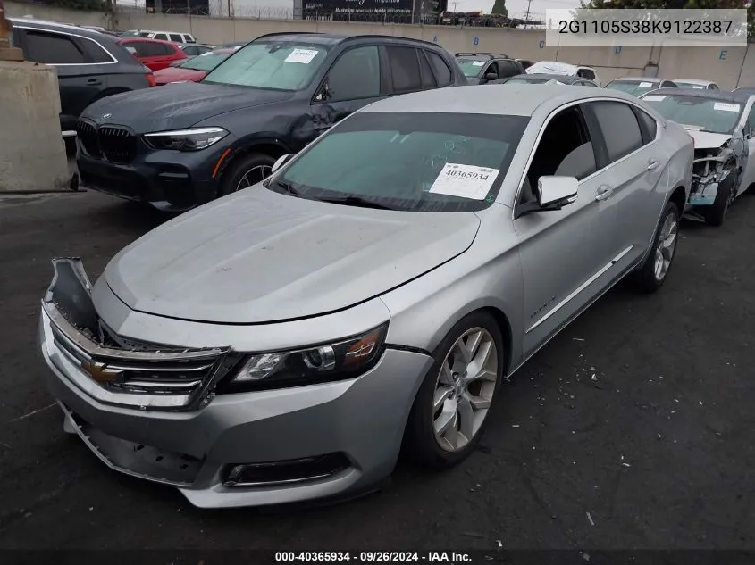 2G1105S38K9122387 2019 Chevrolet Impala Premier