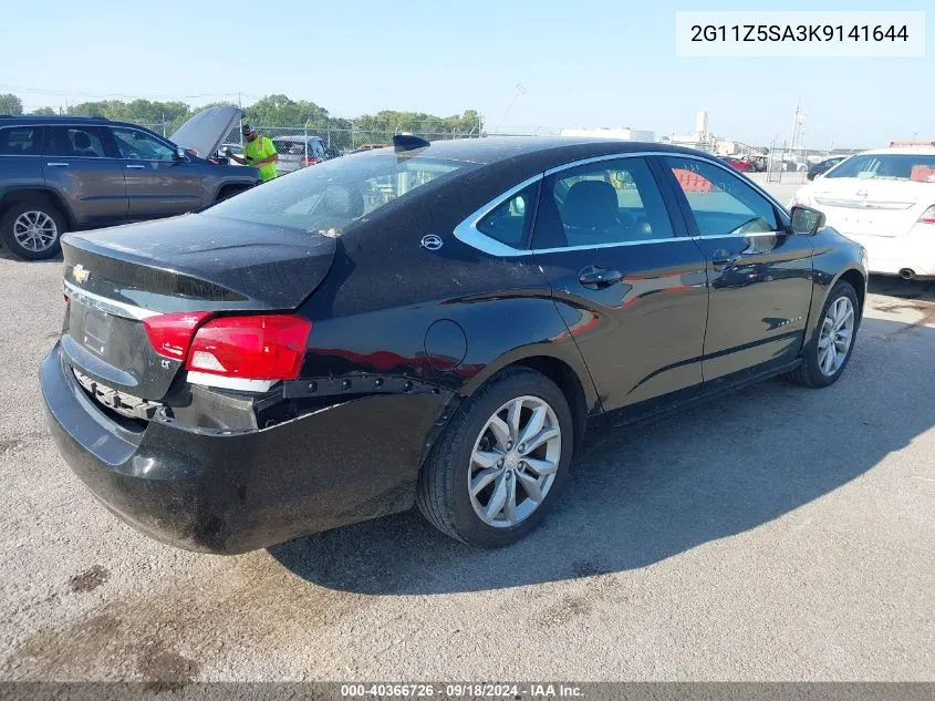 2019 Chevrolet Impala Lt VIN: 2G11Z5SA3K9141644 Lot: 40366726