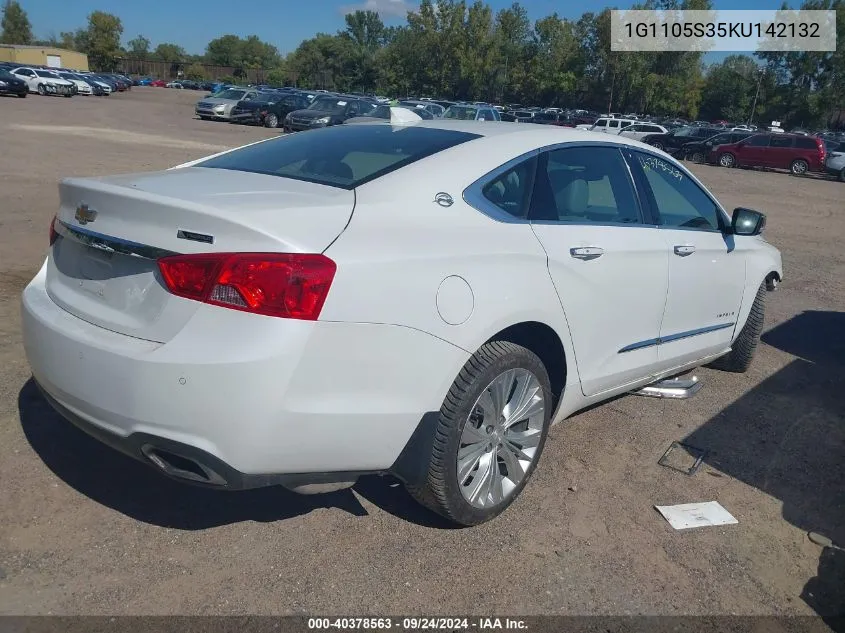 1G1105S35KU142132 2019 Chevrolet Impala Premier