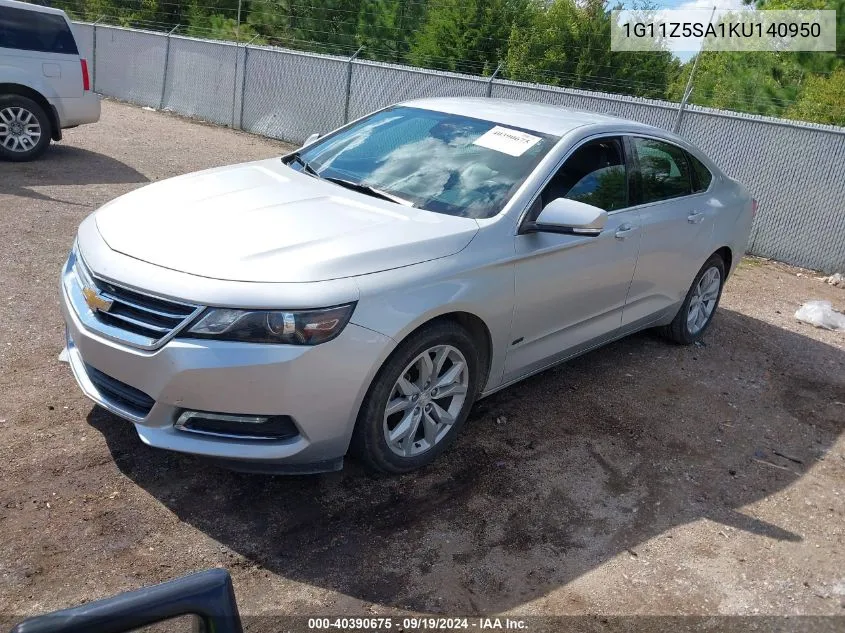 2019 Chevrolet Impala Lt VIN: 1G11Z5SA1KU140950 Lot: 40390675